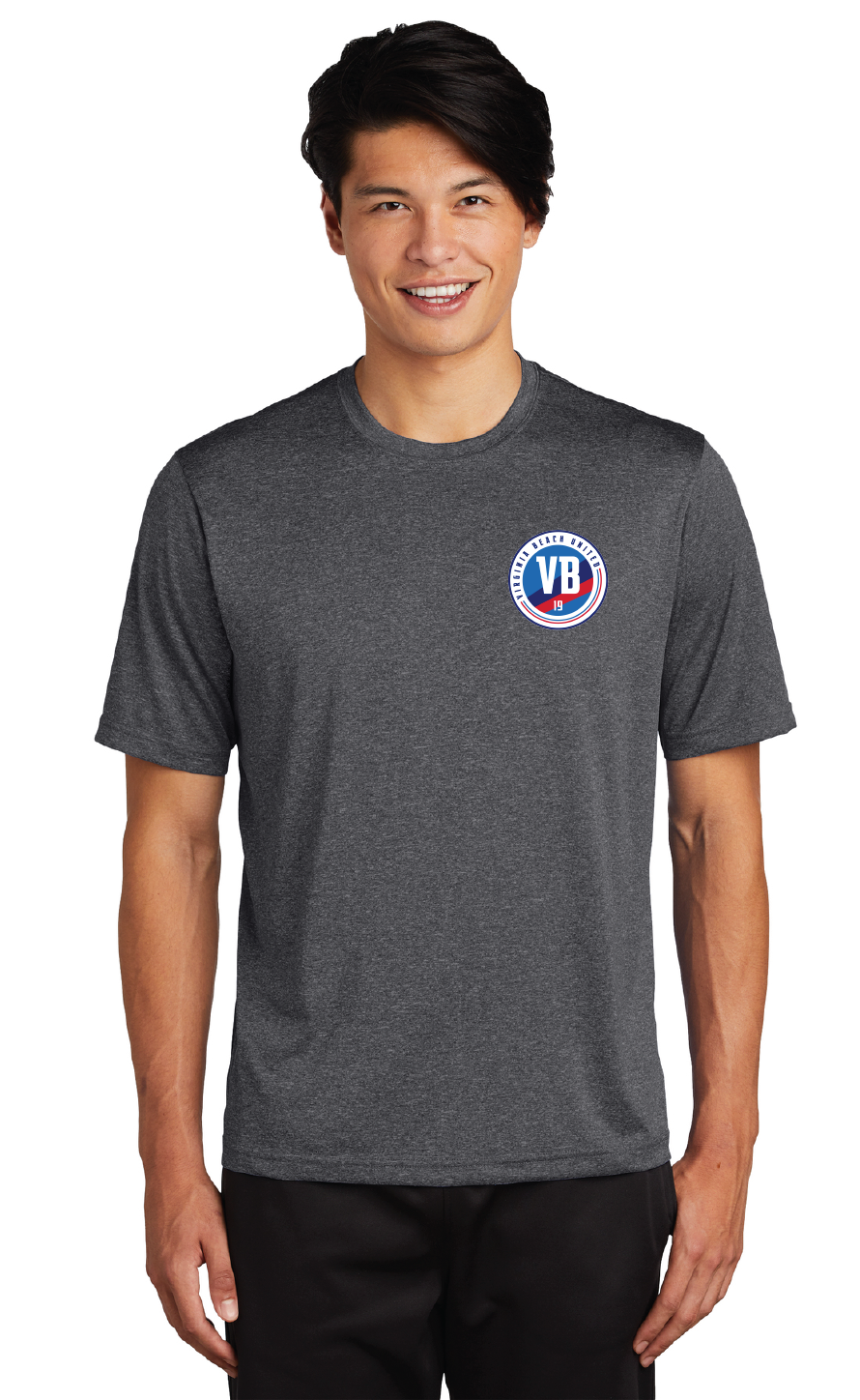 Heather Contender Tee / Heather Charcoal / VB United Heather Contender Tee / Heather Charcoal / VB United