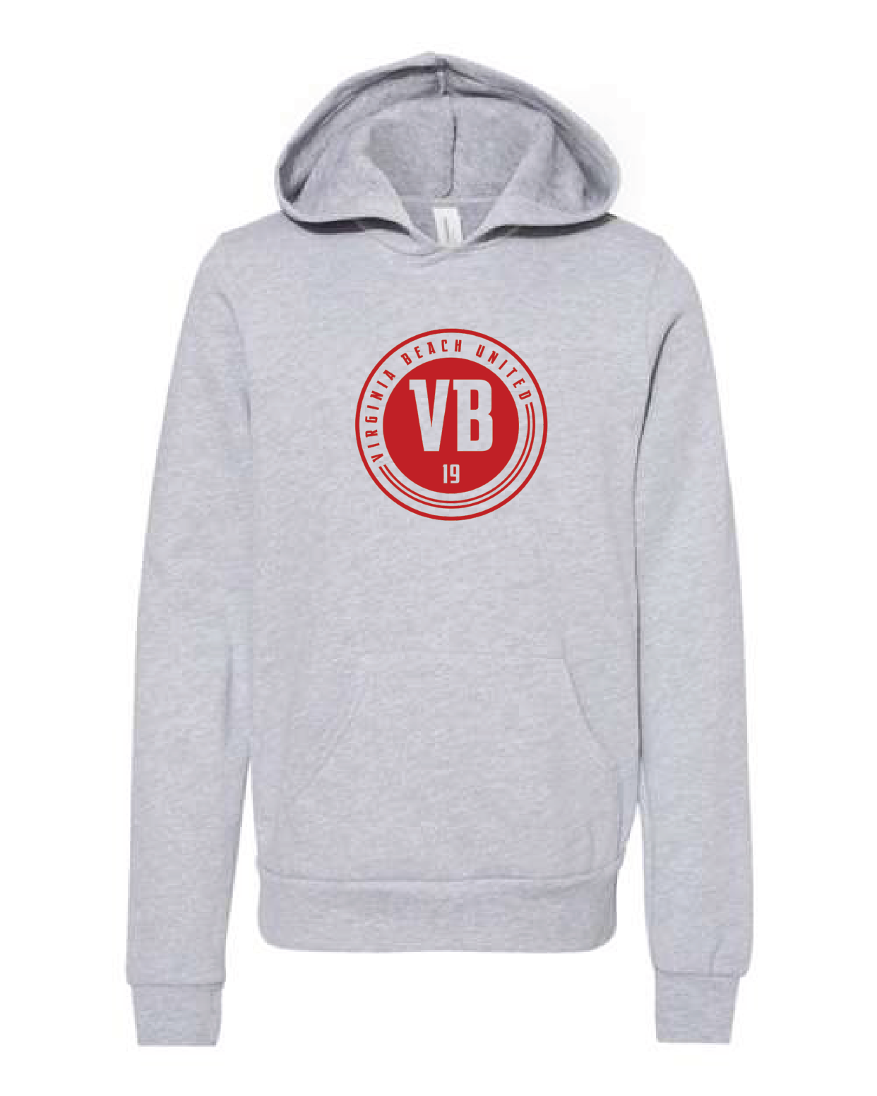 Youth Sponge Fleece Pullover Hoodie / Grey / VB United