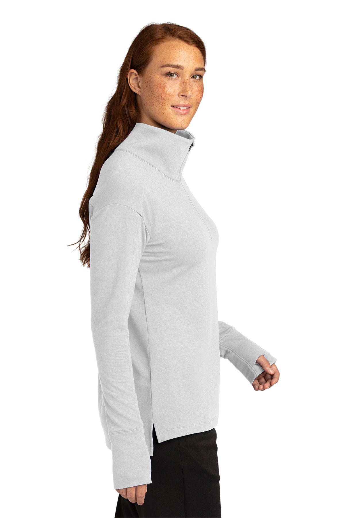 Ladies Sport-Wick Flex Fleece 1/4-Zip / White / VB United