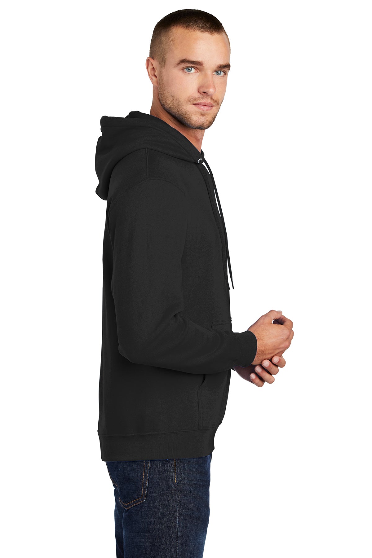 Core Fleece Pullover Hooded Sweatshirt (Youth & Adult) / Black / VB United