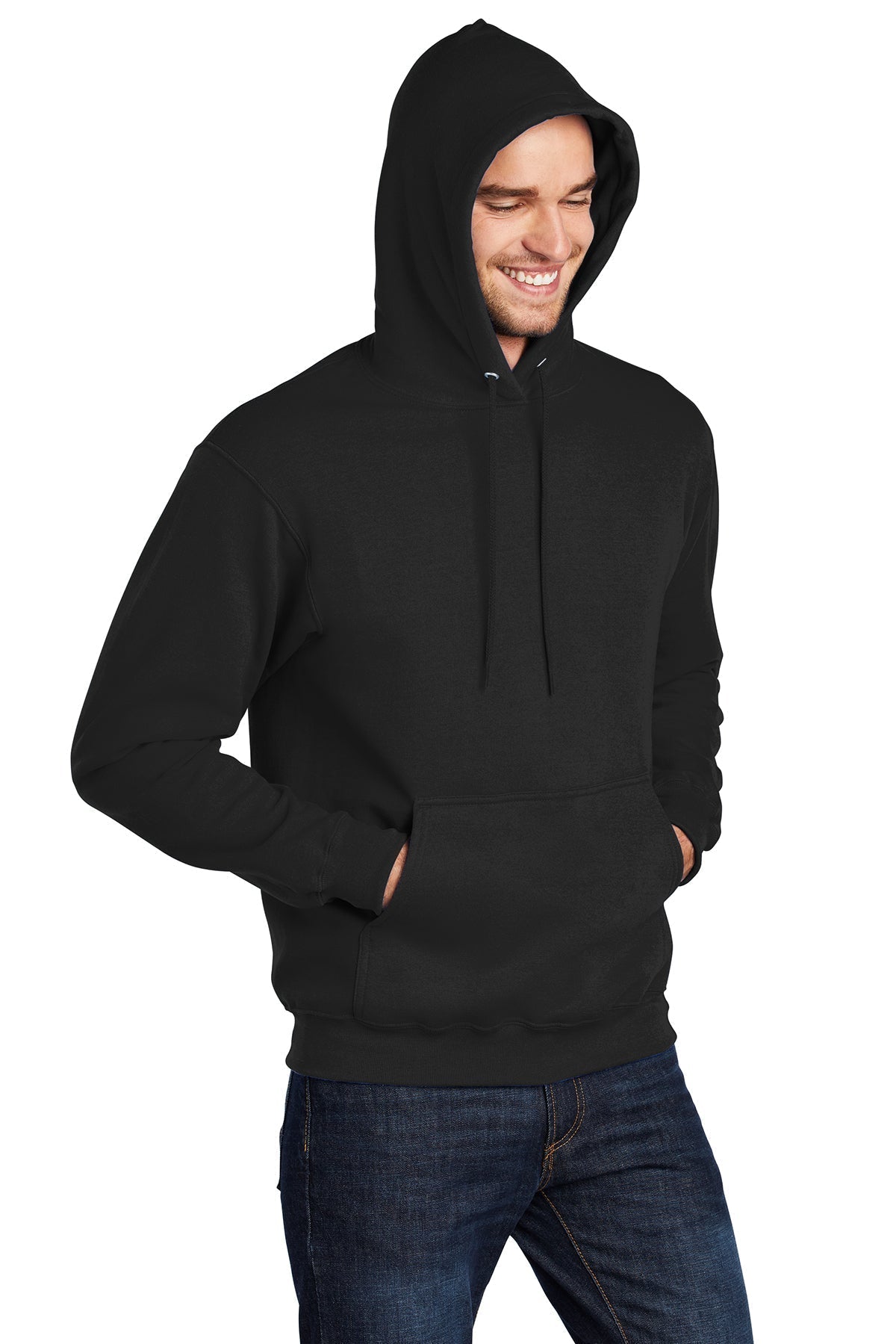 Core Fleece Pullover Hooded Sweatshirt (Youth & Adult) / Black / VB United