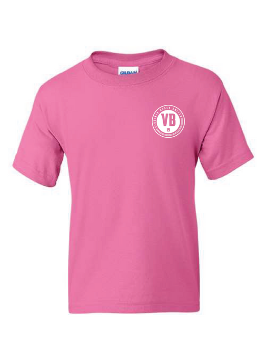 Youth 50 Cotton/50 Poly T-Shirt / Azalea / VB United