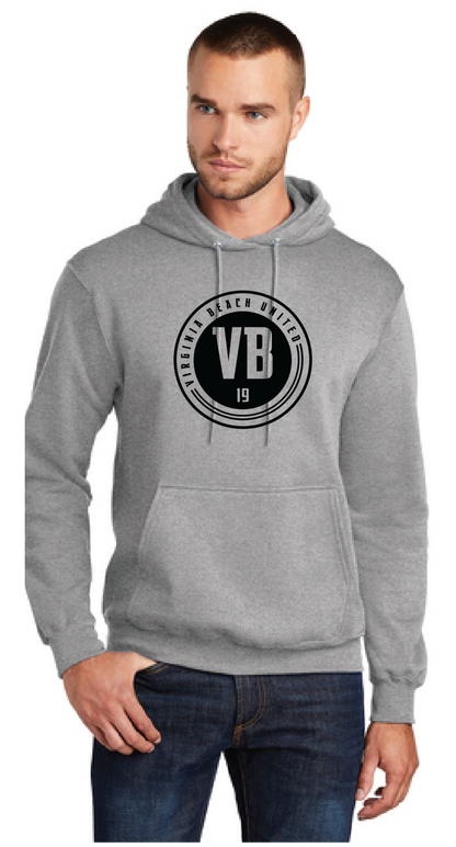 Core Fleece Pullover Hooded Sweatshirt / Athletic Heather  / VB United