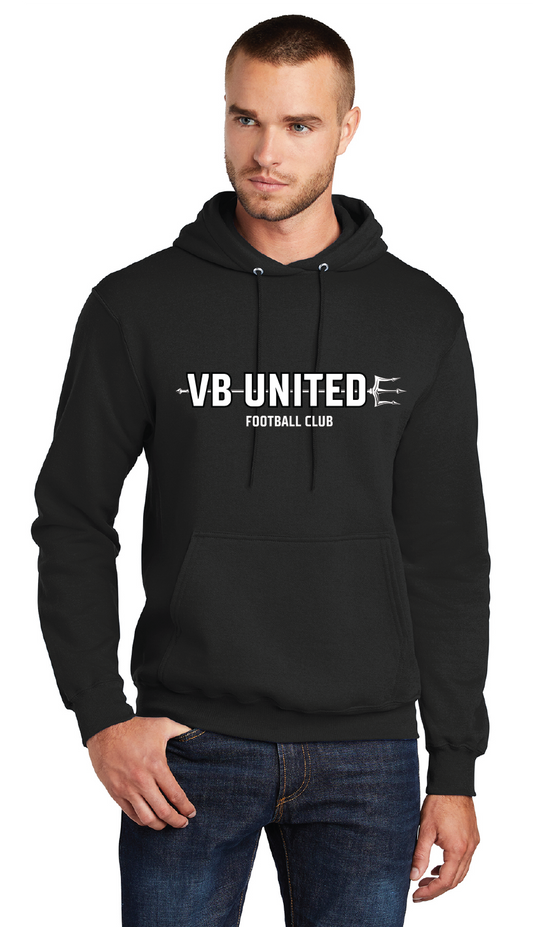 Core Fleece Pullover Hooded Sweatshirt (Youth & Adult) / Black / VB United
