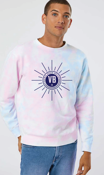 Midweight Tie-Dyed Sweatshirt / Tie Dye Cotton Candy / VB United