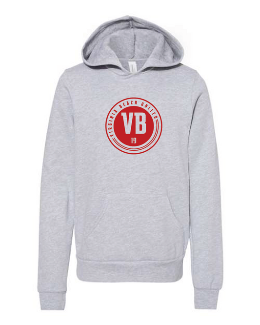 Youth Sponge Fleece Pullover Hoodie / Grey / VB United