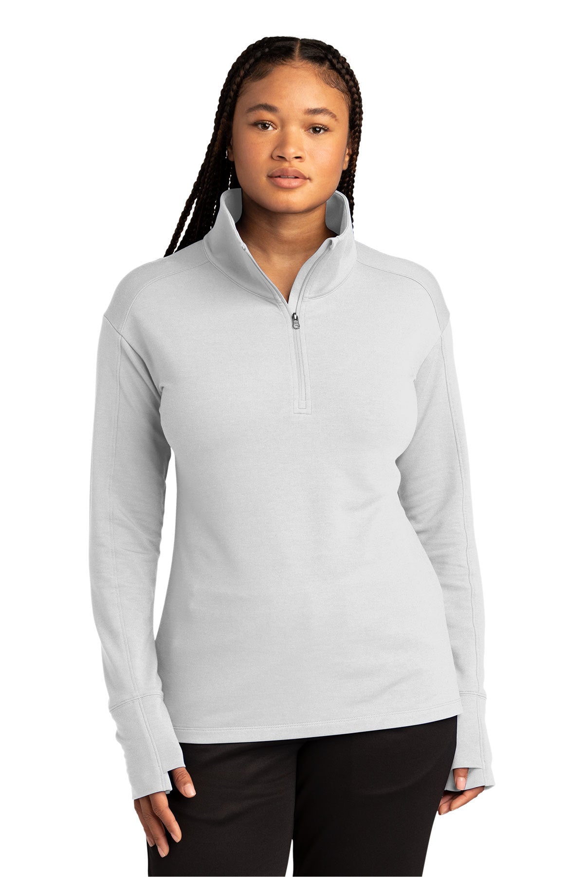 Ladies Sport-Wick Flex Fleece 1/4-Zip / White / VB United