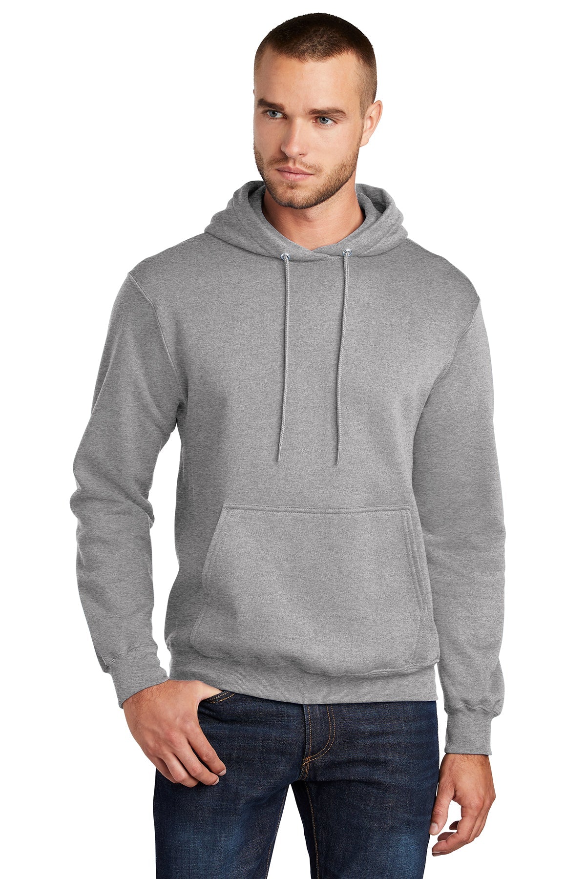 Core Fleece Pullover Hooded Sweatshirt / Athletic Heather  / VB United
