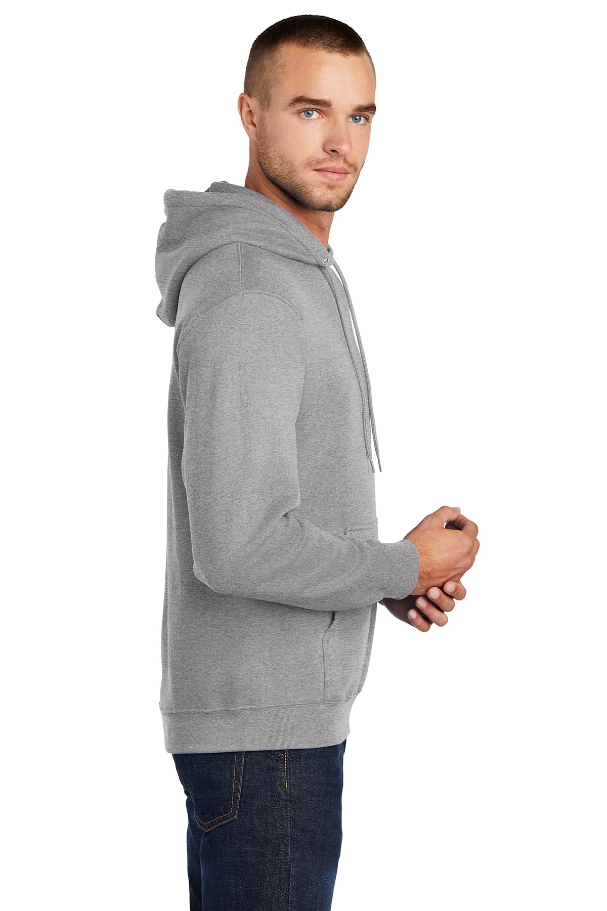 Core Fleece Pullover Hooded Sweatshirt / Athletic Heather  / VB United