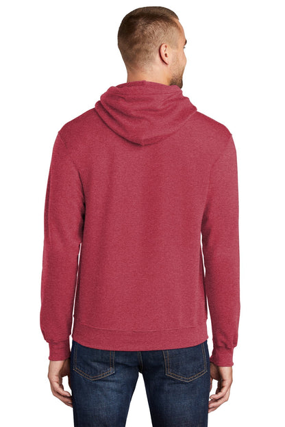 Core Fleece Pullover Hooded Sweatshirt (Youth and Adult) / Heather Red / VB United