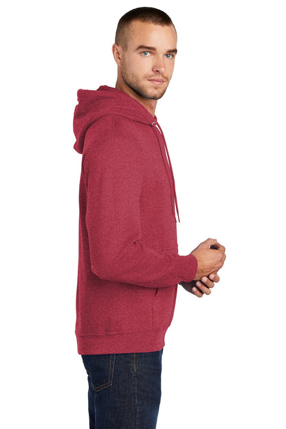 Core Fleece Pullover Hooded Sweatshirt (Youth and Adult) / Heather Red / VB United