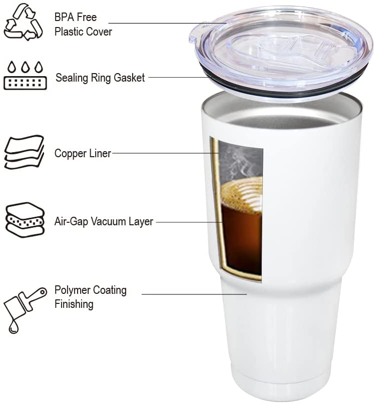 32oz Tumbler / White / VB United