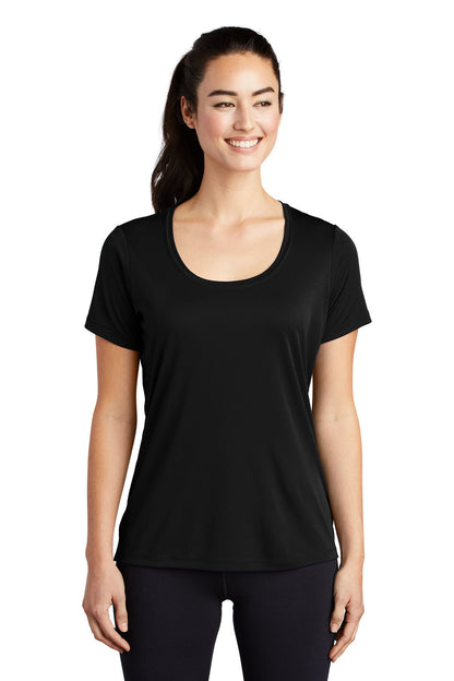 Ladies Pro Scoop Neck Tee/ Black / VB United