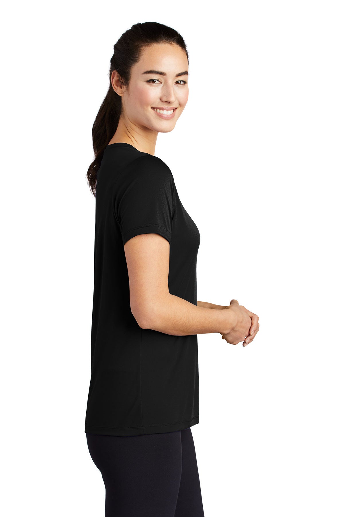 Ladies Pro Scoop Neck Tee/ Black / VB United