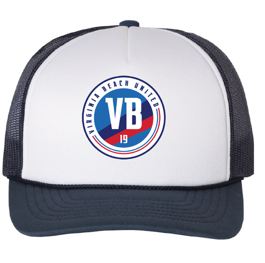 Foam Trucker Cap / White/Navy / VB United